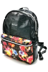 Dr. Faust Gothic bags Steampunk bags - Dr. Faust Flower Skulls Backpack Brat