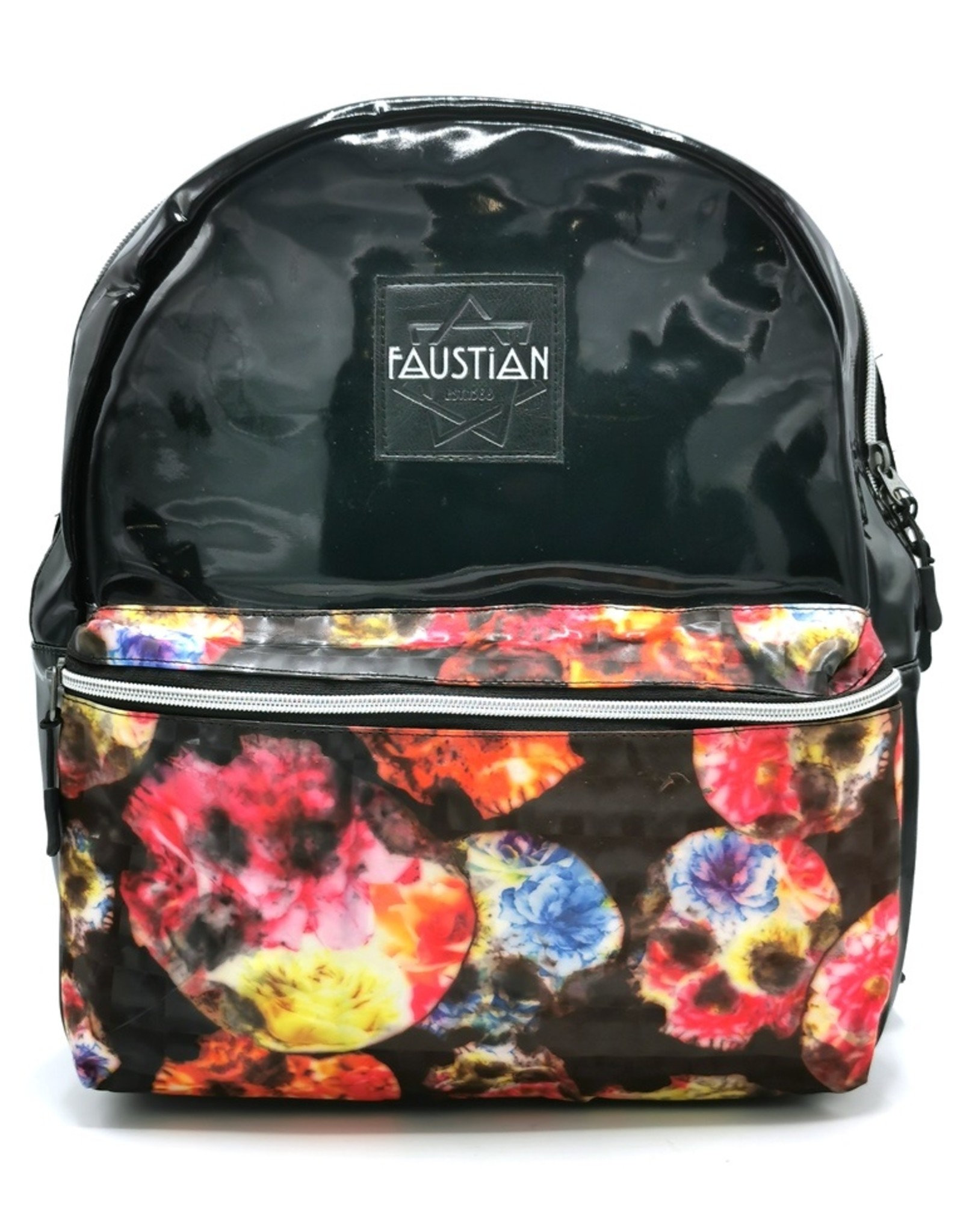 Dr. Faust Gothic bags Steampunk bags - Dr. Faust Flower Skulls Backpack Brat