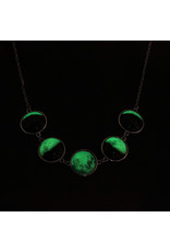 Trukado Jewellery - Dr. Faust Phasing Moon Lunar Fluorescent Necklace Rowan