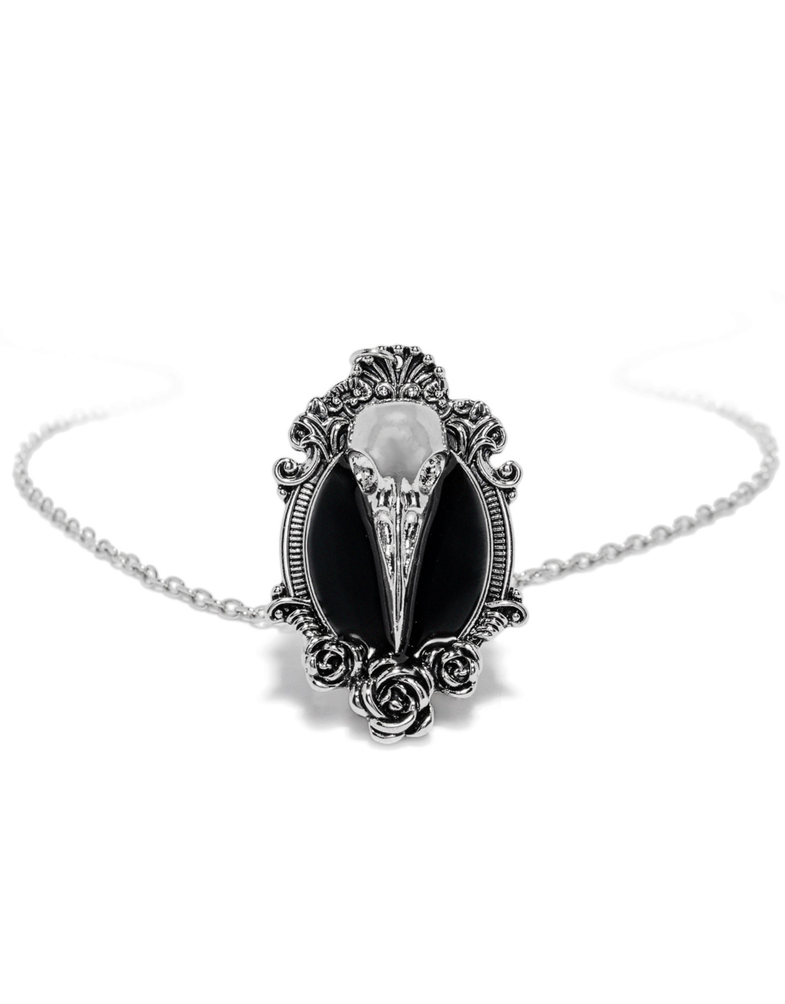 Trukado Jewellery - Dr. Faust Plaque Doctor Raven Skull Necklace