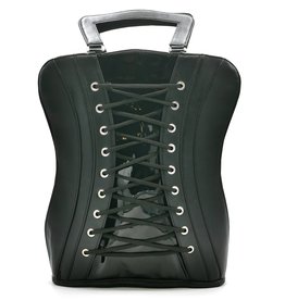 Dr. Faust Dr. Faust Burlesque Corset Handbag-Backpack black