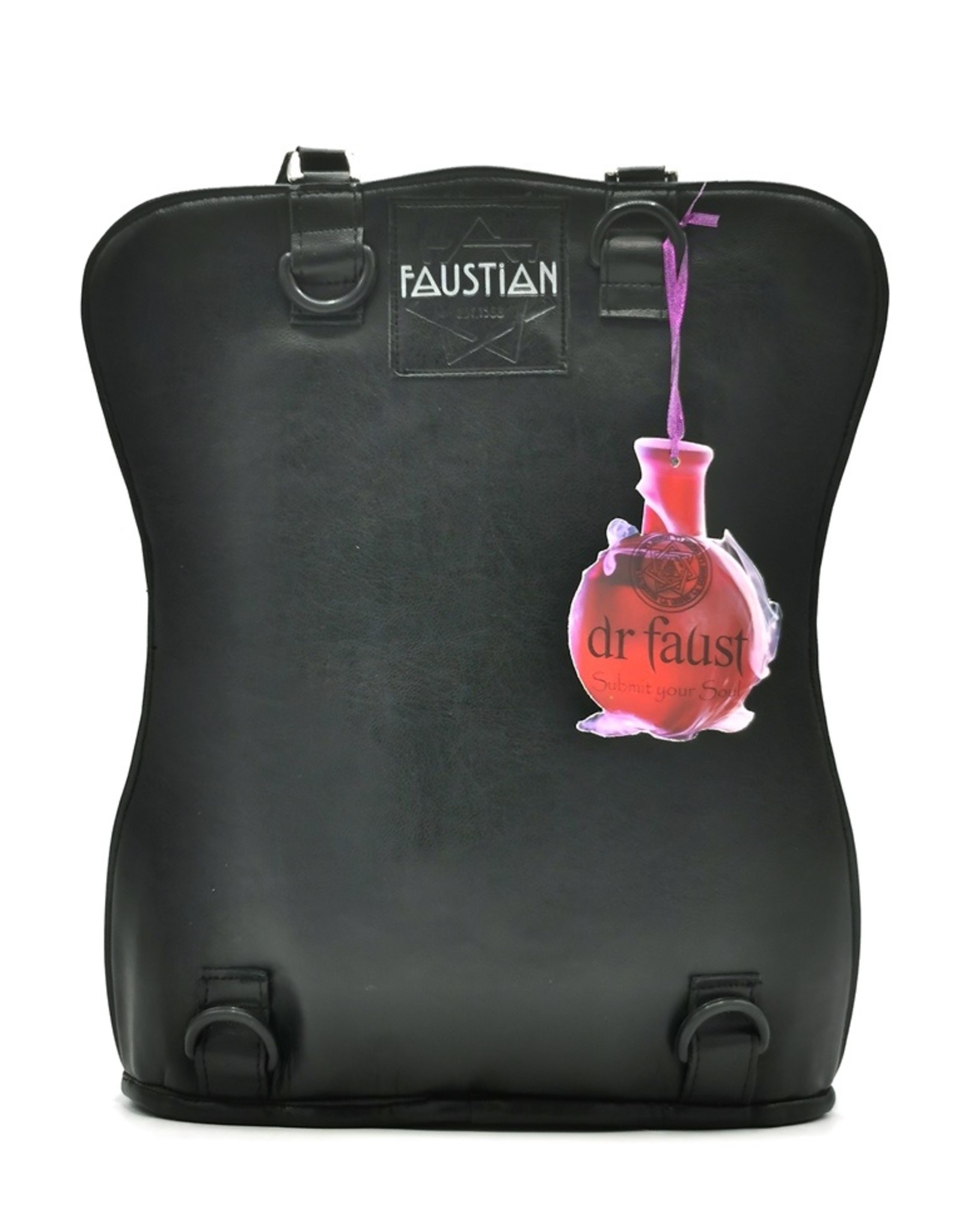 Dr. Faust Gothic bags Steampunk bags - Dr. Faust Burlesque Corset Handbag-Backpack black