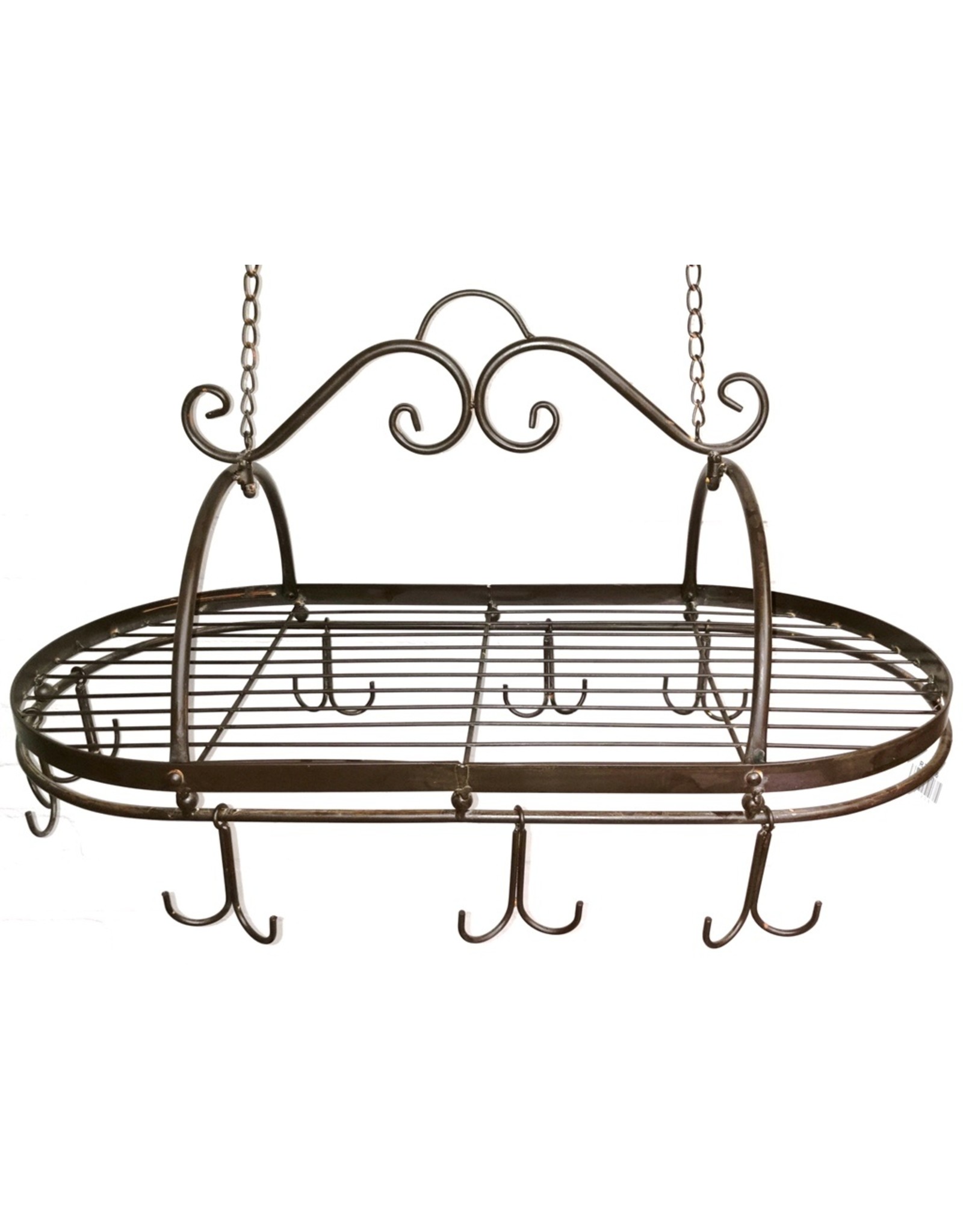 Trukado Miscellaneous - Iron Pot and Pan Rack Herbs Rack Medium