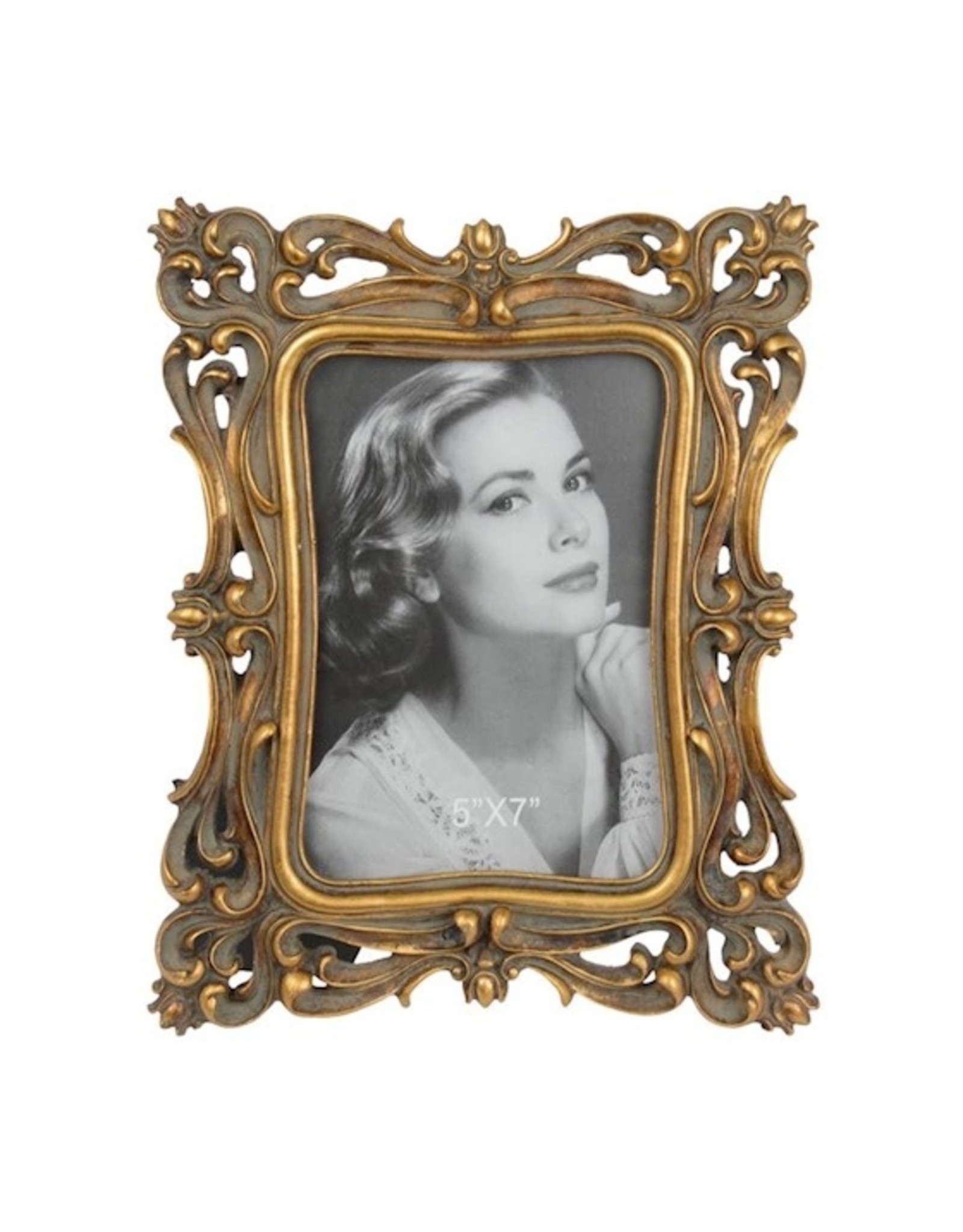 Trukado Miscellaneous - Photo frame Art Deco style  square bronze coloured