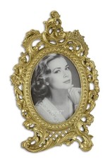 Trukado Miscellaneous - Photo frame Baroque style oval gold colour