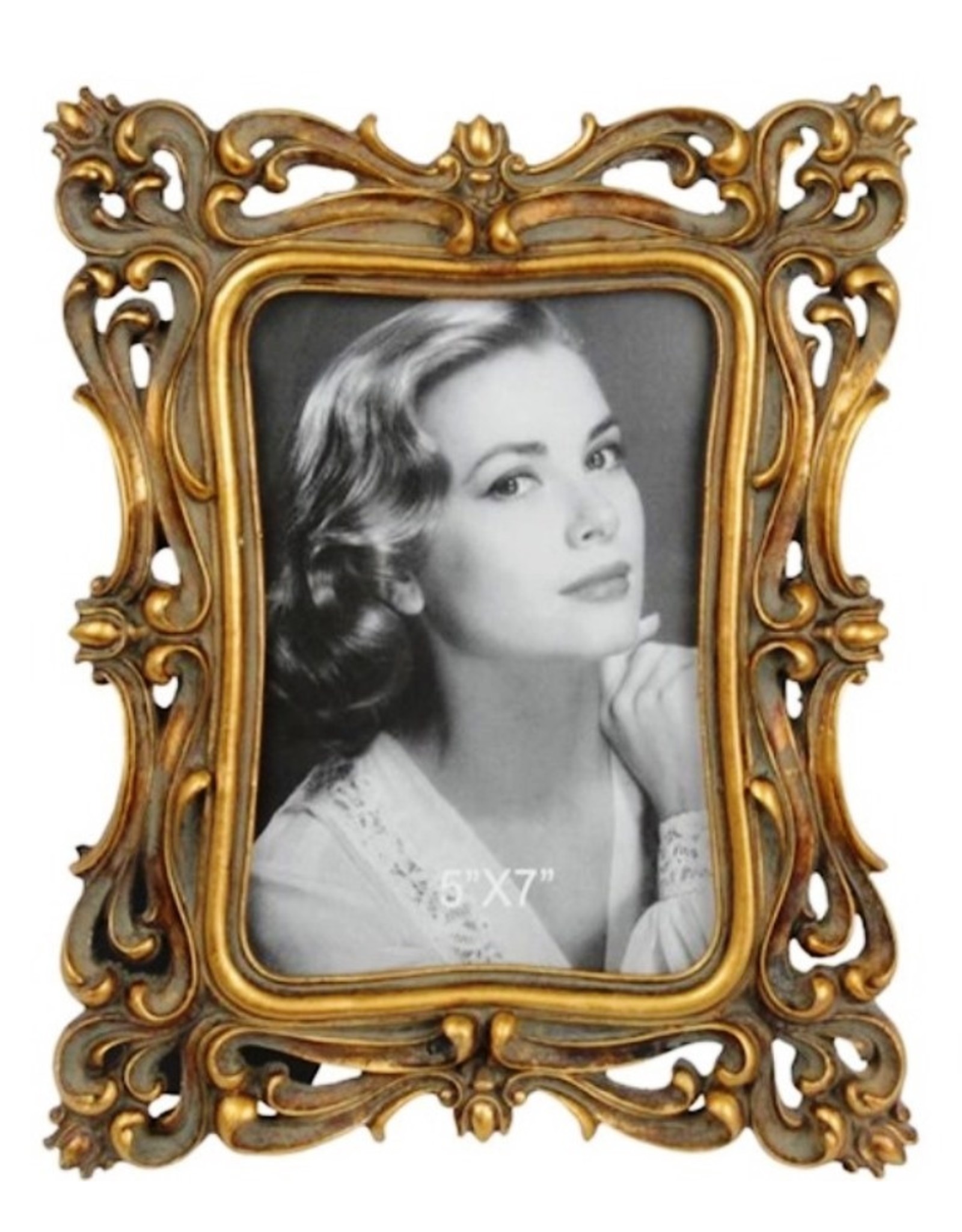 Trukado Miscellaneous - Photo frame Art Deco style  square bronze coloured