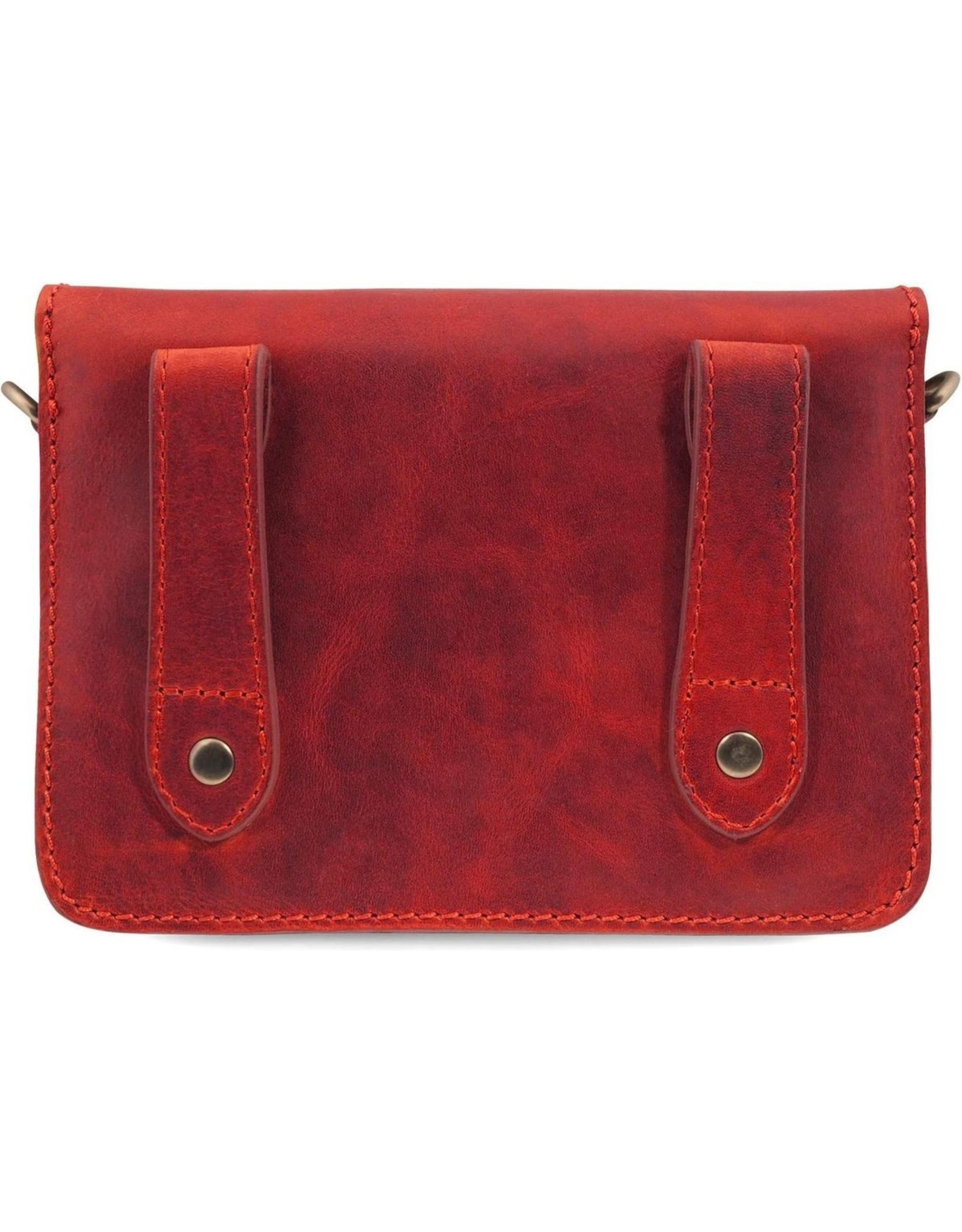 HillBurry Leather bags - HillBurry Leather Shoulder Bag Festival Bag Red