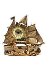 Trukado Miscellaneous -  Sailboat Table Clock bronze-coloured