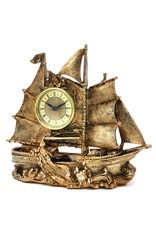 Trukado Miscellaneous -  Sailboat Table Clock bronze-coloured