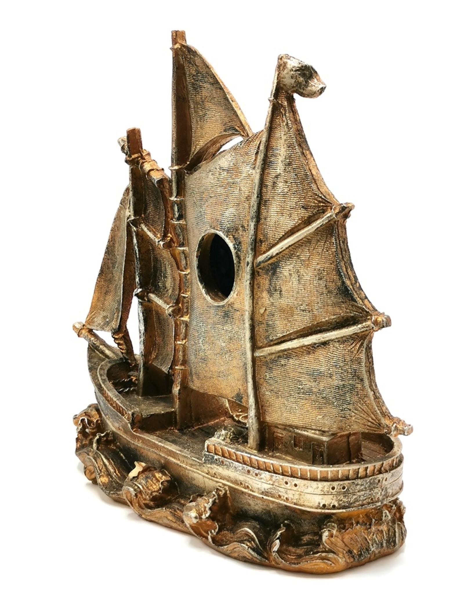 Trukado Miscellaneous -  Sailboat Table Clock bronze-coloured