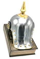 Trukado Pickelhaube Pruisische Helm Draagbare metalen replica