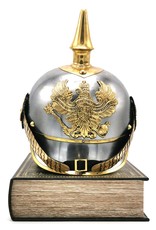 Trukado Pickelhaube Pruisische Helm Draagbare metalen replica