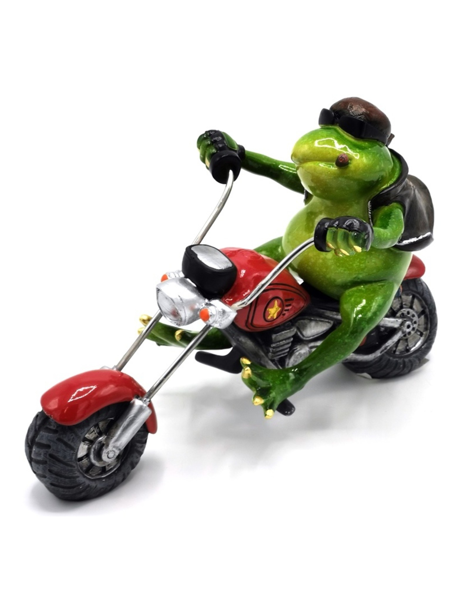 Goldbach Giftware & Lifestyle - Frog on Chopper figurine - 20cm