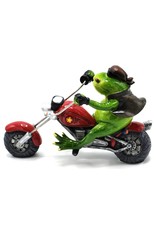 Goldbach Giftware & Lifestyle - Frog on Chopper figurine - 20cm