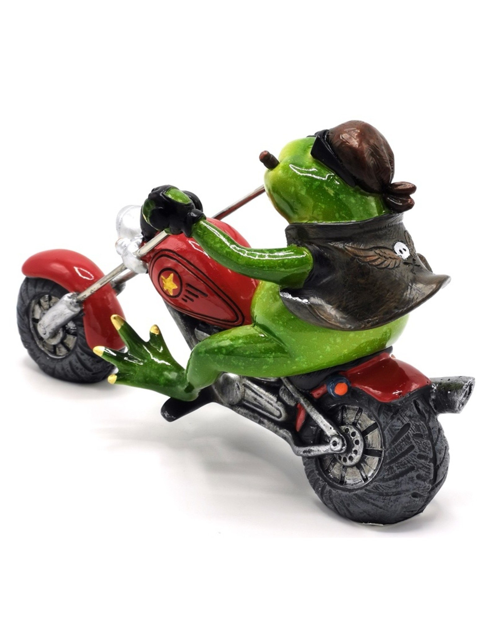 Goldbach Giftware & Lifestyle - Frog on Chopper figurine - 20cm