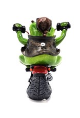 Goldbach Giftware & Lifestyle - Frog on Chopper figurine - 20cm