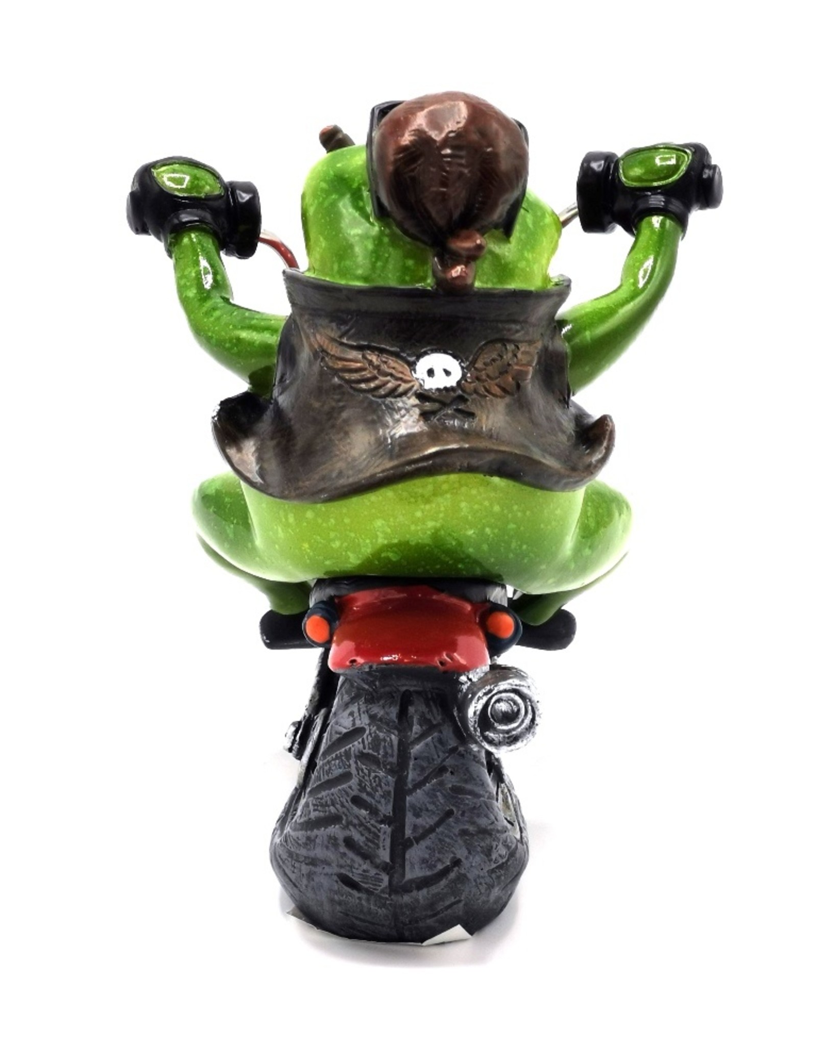 Goldbach Giftware & Lifestyle - Frog on Chopper figurine - 20cm