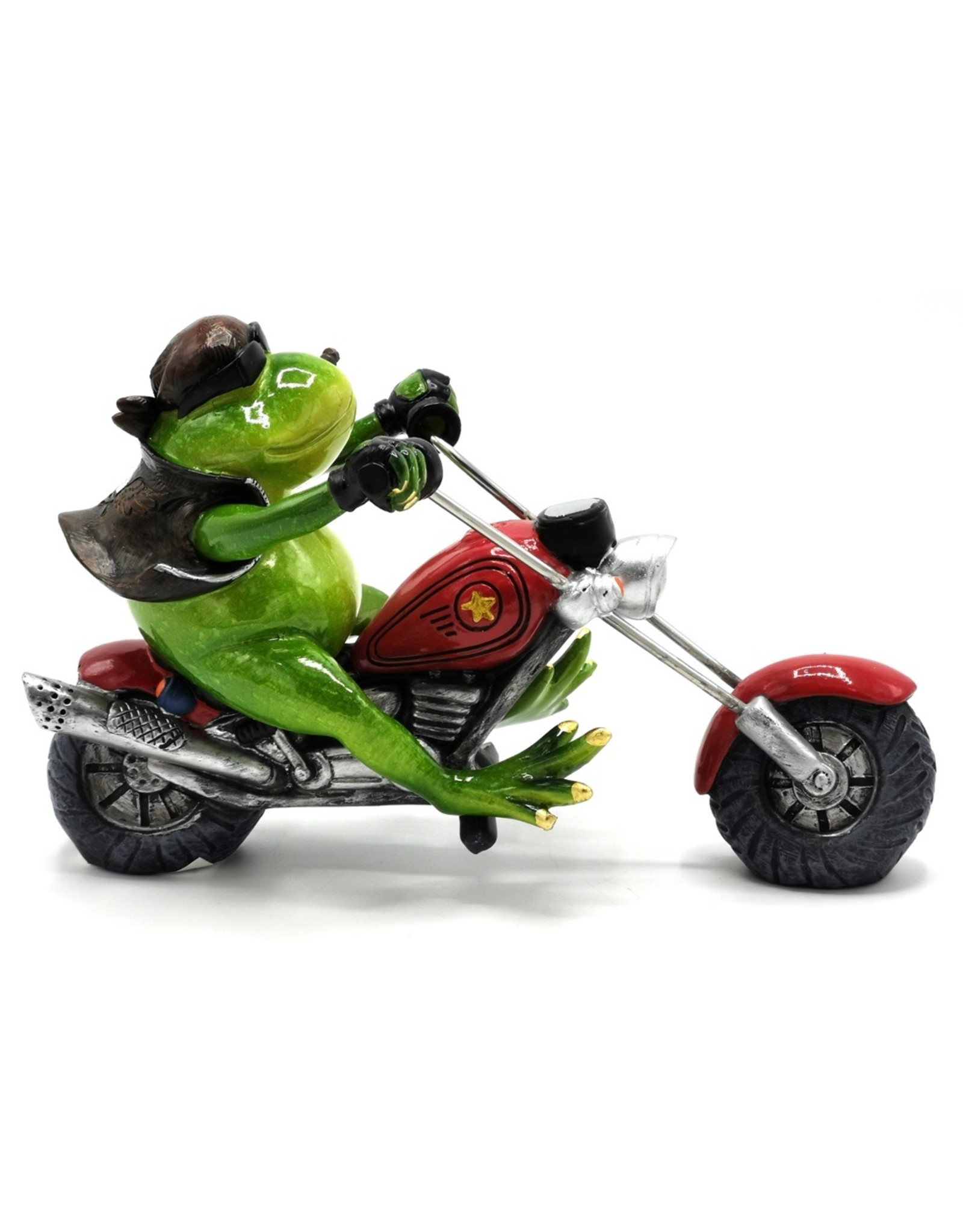 Goldbach Giftware & Lifestyle - Frog on Chopper figurine - 20cm