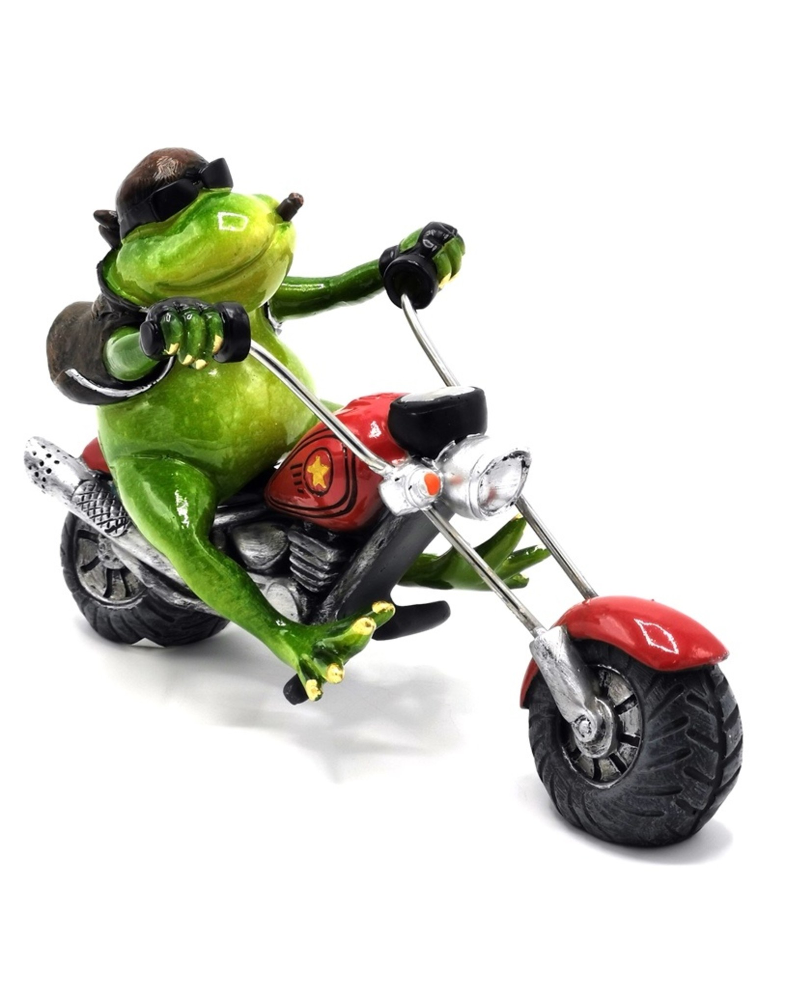 Goldbach Giftware & Lifestyle - Frog on Chopper figurine - 20cm