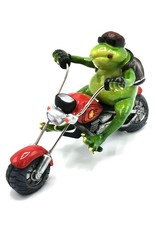 Goldbach Giftware & Lifestyle - Frog on Chopper figurine - 20cm