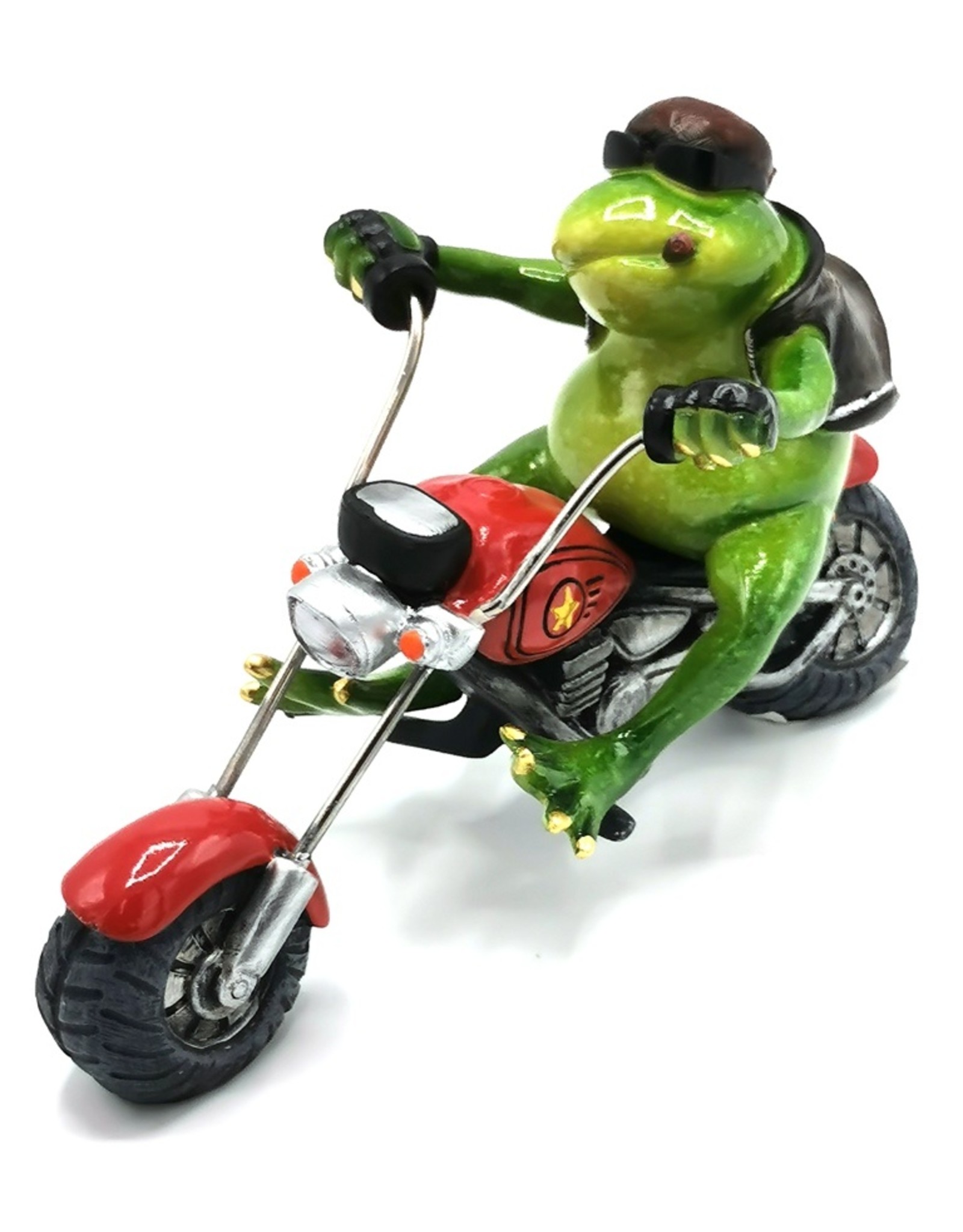 Goldbach Giftware & Lifestyle - Frog on Chopper figurine - 20cm