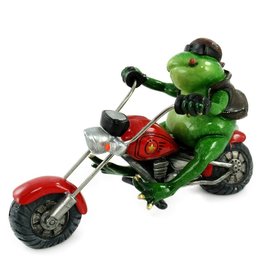 Goldbach Frog on Chopper figurine - 20cm