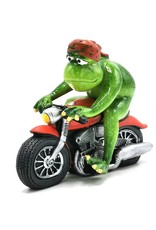 Goldbach Giftware & Lifestyle - Frog on Motorbike figurine - 15cm