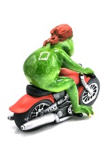 Goldbach Giftware & Lifestyle - Frog on Motorbike figurine - 15cm