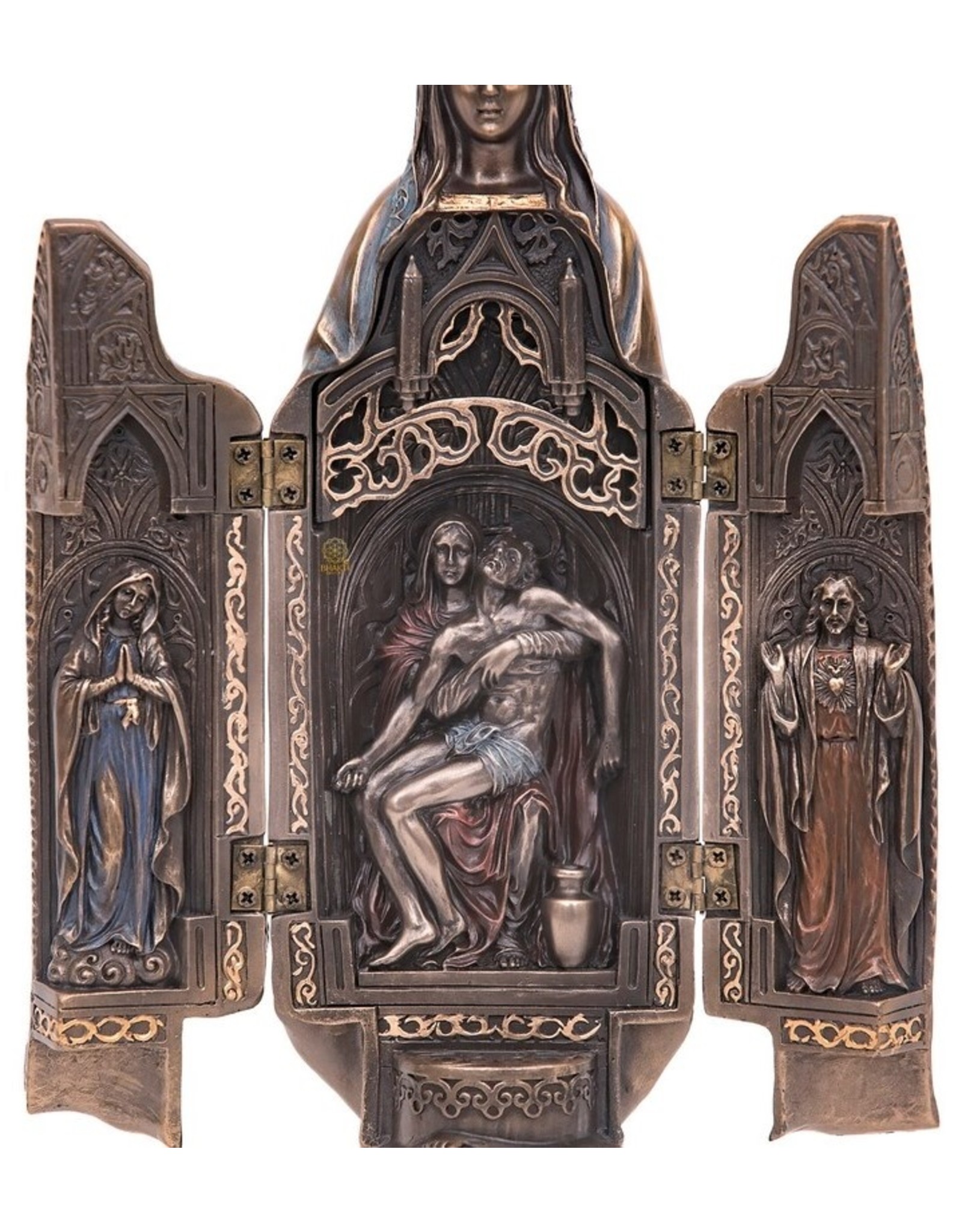 Veronese Design Giftware & Lifestyle - Triptych Statue of Virgin Mary Triptych Altar