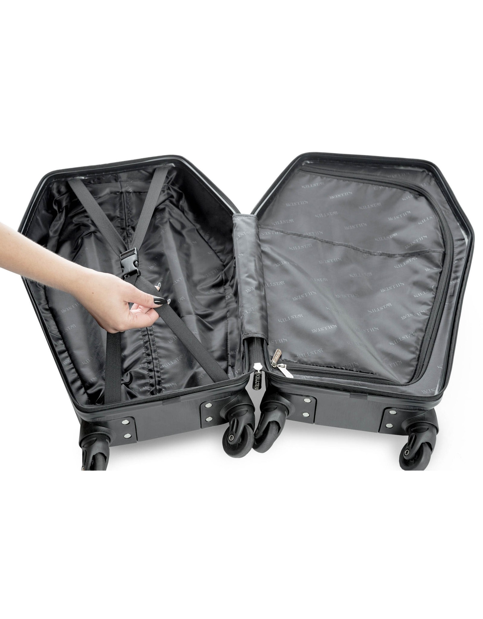 Killstar Killstar tassen en accessoires - Killstar Doodskist Koffer Trolley