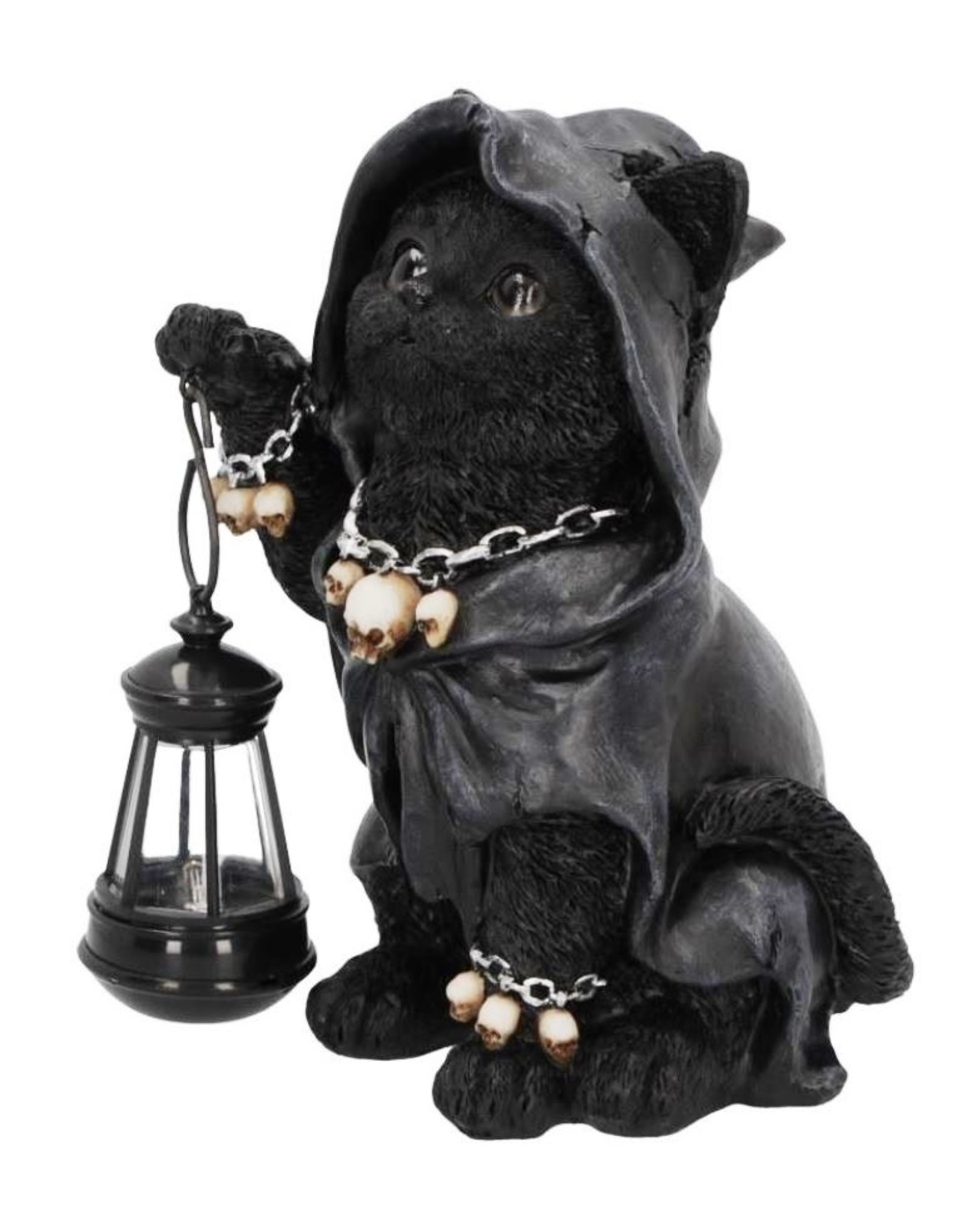 Alator Giftware & Lifestyle - Kattenbeeldje Reapers Feline Lantaarn 18,5cm Nemesis Now