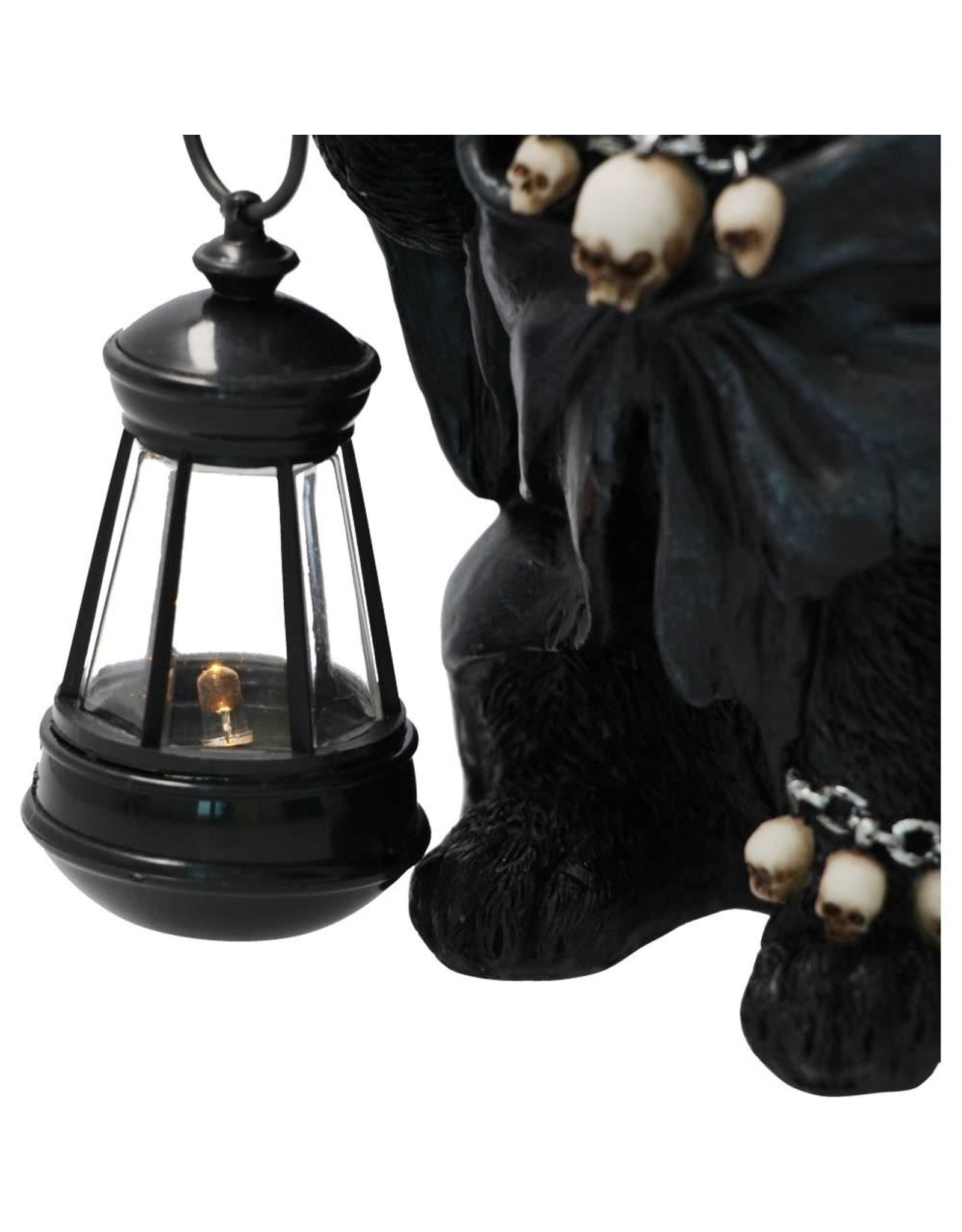 Alator Giftware & Lifestyle - Kattenbeeldje Reapers Feline Lantaarn 18,5cm Nemesis Now