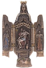 Veronese Design Giftware & Lifestyle - Triptych Statue of Virgin Mary Triptych Altar