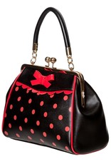 Banned Retro tassen Vintage tassen - Banned Retro Crazy Little Thing Handtas zwart-rood