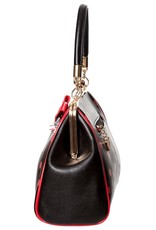 Banned Retro tassen Vintage tassen - Banned Retro Crazy Little Thing Handtas zwart-rood