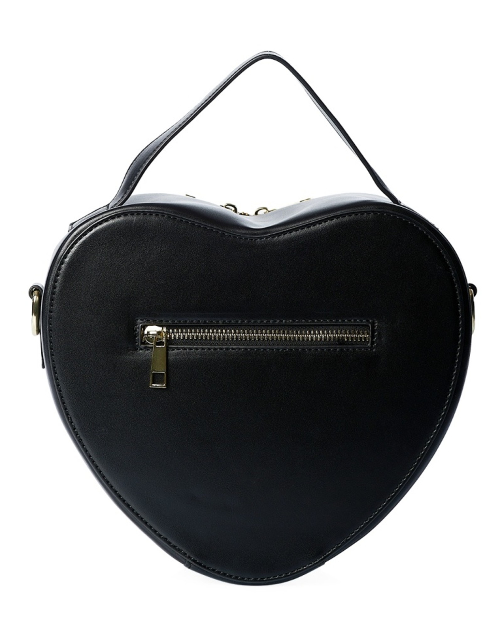 Banned Vintage bags Retro bags - Banned Elegant Spots Heart Handbag black