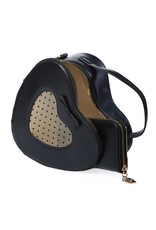 Banned Vintage bags Retro bags - Banned Elegant Spots Heart Handbag black