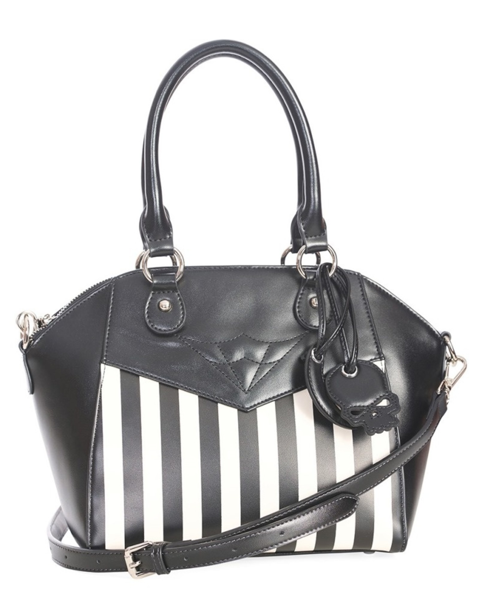 Banned Gothic bags Steampunk bags - Banned Another Lost Soul Striped Handbag