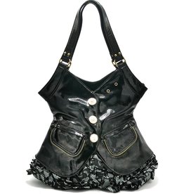 Killstar handbag Elva with Corset decorated Front - Boutique Trukado