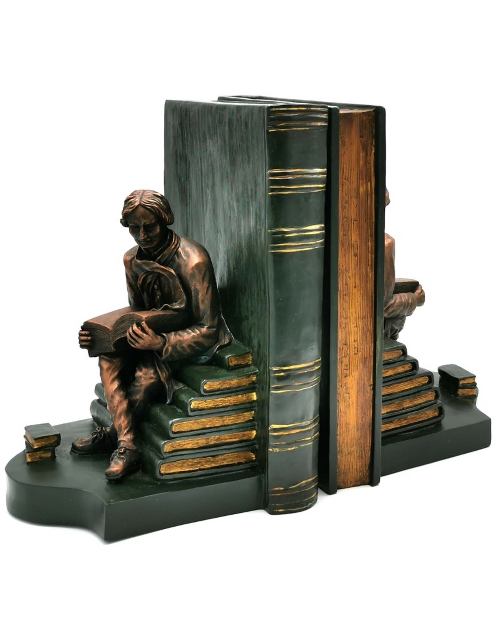 Trukado Giftware & Lifestyle - Boekensteunen  Bibliothecaris Barok stijl set van 2