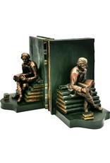 Barok Giftware & Lifestyle - Boekensteunen  Bibliothecaris Barok stijl set van 2