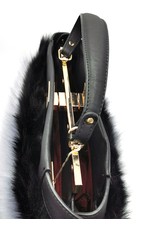 Giuliano Fashion bags - Giuliano Handbag Fur Black Grey