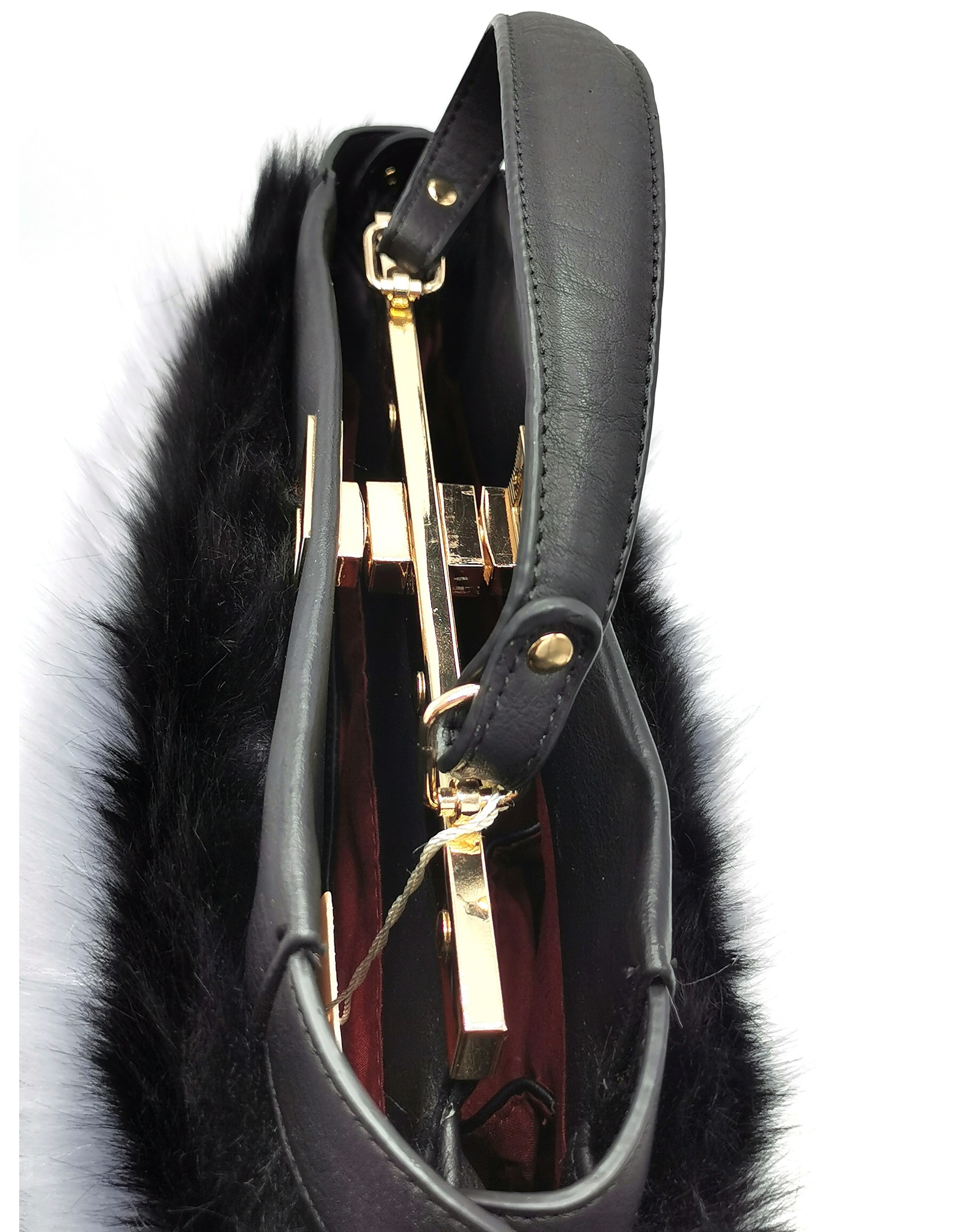 Giuliano Fashion bags - Giuliano Handbag Fur Black Grey
