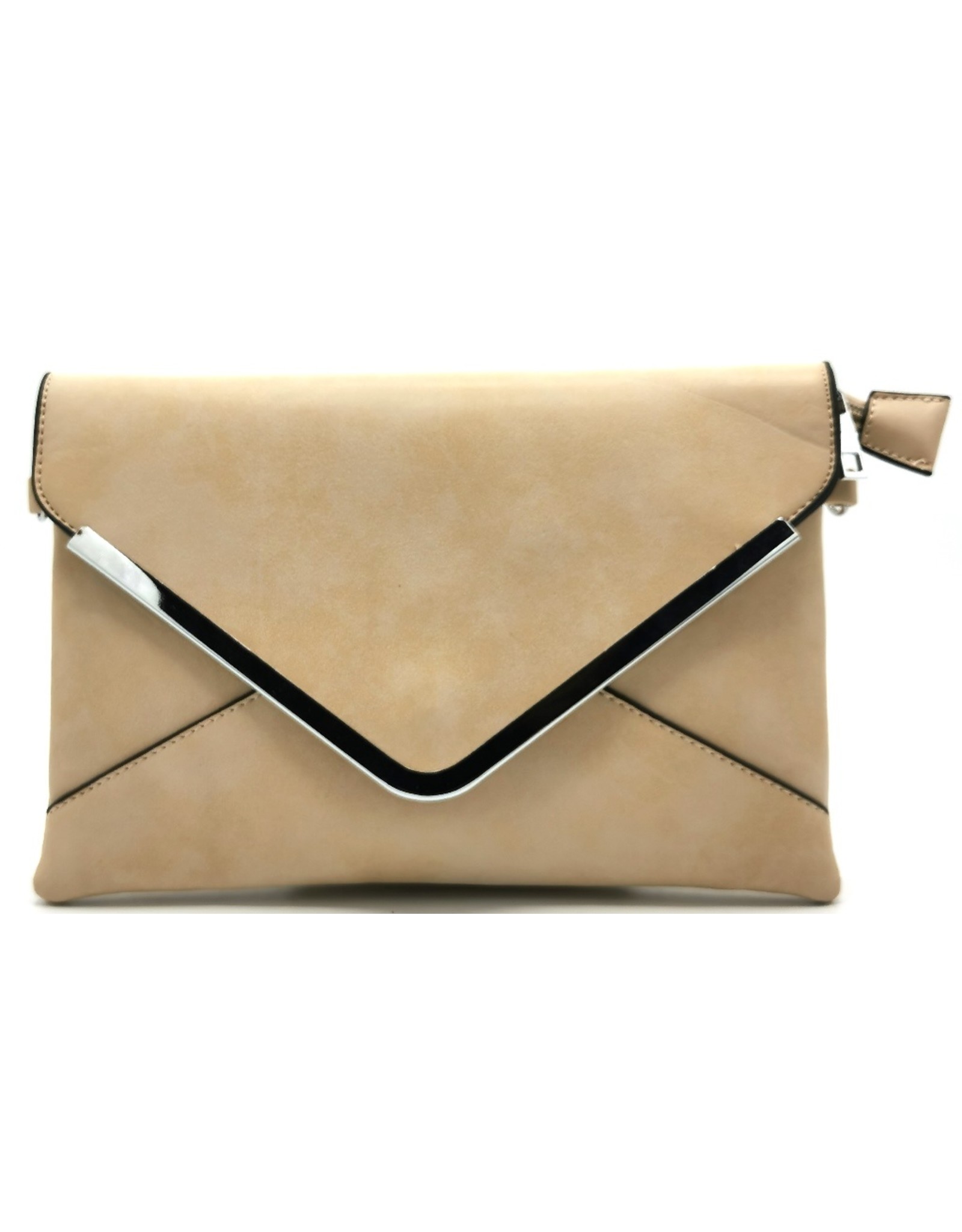 Xuna Avondtassen, clutches en portemonnees - Xuna Clutch Avondtas Beige