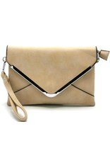 Xuna Clutches, Evening Purses, wallets - Xuna Clutch  Evening purse Beige