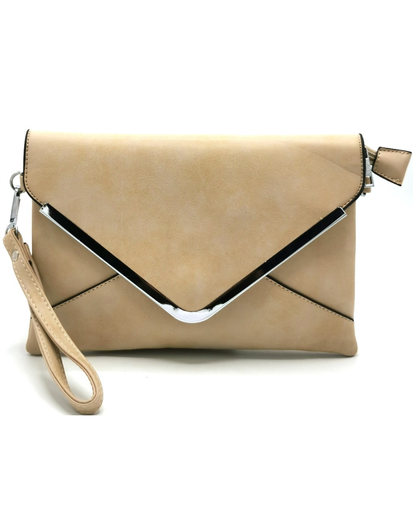 Xuna Clutches, Evening Purses, wallets - Xuna Clutch  Evening purse Beige