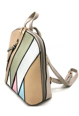 Trukado Rugzakken en heuptassen - Modieuze rugzak met holografische accenten beige