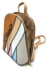 Trukado Backpacks and fanny packs - Fashion backpack with holographic accents brown