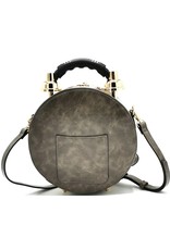 Magic Bags Steampunk bags Gothic bags - Klok Handbag with Real Clock taupe  (medium)