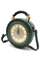 Magic Bags Steampunk bags Gothic bags - Clock Handbag with Real Clock green (medium)